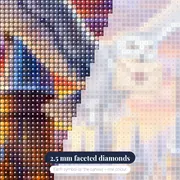 Hedwig Flying Over Snowy Hogwarts Castle – diamond close-up