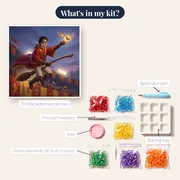 Harry Potter Catching the Golden Snitch at Quidditch – kit contents