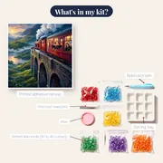 Hogwarts Express on the Stone Viaduct – kit contents