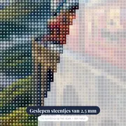 De Zweinsteinexpres op het stenen viaduct – close-up van de steentjes