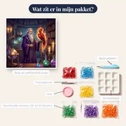 Albus Perkamentus en Felix de Feniks in zijn Kantoor – inhoud van het pakket