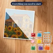 Provencal Farmhouse With Golden Sunflowers – kit ready to start