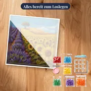 Lavendel und Sonnenblumen unter südlicher Sonne – Set bereit zum Loslegen