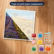 Lavande et tournesols sous le ciel provençal – kit prêt à commencer