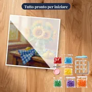 Girasoli in barattolo di vetro con limoni – kit pronto per iniziare