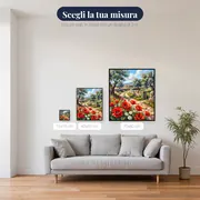 Sentiero di campagna tra fiori e ulivi – misure disponibili
