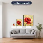 Coquelicot Rouge Perlé de Rosée Matinale – tailles disponibles