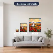 Promenade au parasol dans un champ de coquelicots – tailles disponibles