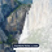 Hoher Wasserfall in den Pyrenäen – Nahaufnahme der Steine