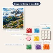 Strada Alpina Tra Le Vette Innevate – contenuto del kit