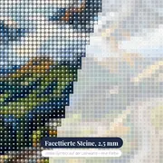 Serpentinenstraße durch grüne Alpenpässe – Nahaufnahme der Steine
