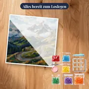 Serpentinenstraße durch grüne Alpenpässe – Set bereit zum Loslegen