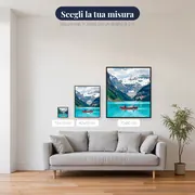 Canoa Rossa sul Lago Glaciale Turchese – misure disponibili