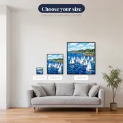 Sailboat Race On Deep Blue Sea – available sizes