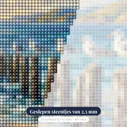 Meeuwen op houten palen bij laagwater – close-up van de steentjes