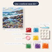 Bassin de marée aux crabes et étoiles de mer – contenu du kit