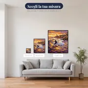 Surfista Sulla Vaga Al Tramonto – misure disponibili