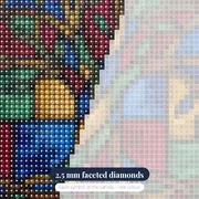 Stained Glass Tree of Life – diamond close-up