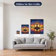Lebensbaum auf der Insel im Abendlicht – verfügbare Größen