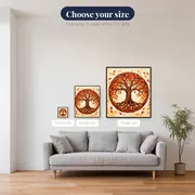 Autumn Tree of Life in Circle – available sizes