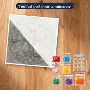 Arbre de vie aux oiseaux et nids pastels – kit prêt à commencer