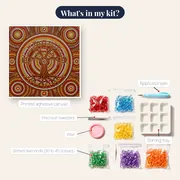 Aboriginal Dot Art Tree of Life – kit contents