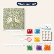 Art Nouveau Tree of Life Ornamental Border – kit contents
