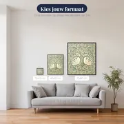 Sierlijke levensboom in art-nouveaustijl – beschikbare formaten
