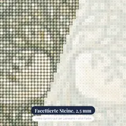 Jugendstil Lebensbaum mit ornamentaler Bordüre – Nahaufnahme der Steine