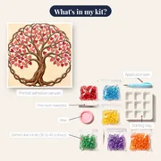 Heart Leaves Tree of Life – kit contents