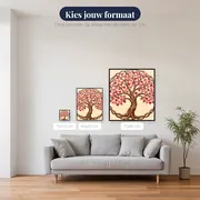 Harten Levensboom met Romantische Takken – beschikbare formaten