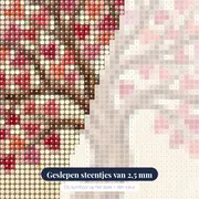 Harten Levensboom met Romantische Takken – close-up van de steentjes