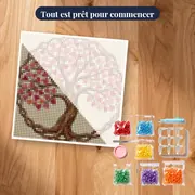 Arbre de vie aux feuilles en cœurs – kit prêt à commencer