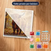Mucca Highland Tra Gli Alberi Autunnali – kit pronto per iniziare