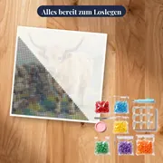 Helles Hochlandrind im Morgennebel – Set bereit zum Loslegen