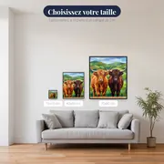 Deux Vaches Highland Côte à Côte – tailles disponibles