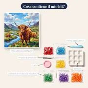 Mandria di Highland nella Valle Montana – contenuto del kit