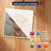 Vitellino Highland Morbido dai Grandi Occhi – kit pronto per iniziare