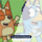 Bluey and Bingo Backyard Water Play – diamond close-up