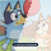 Bluey and Bingo Playing Keepy Uppy – diamond close-up