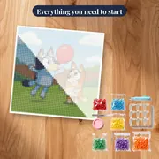 Bluey and Bingo Playing Keepy Uppy – kit ready to start