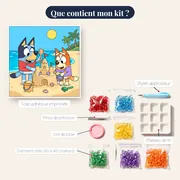 Château de sable à la plage – contenu du kit