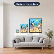 Château de sable à la plage – tailles disponibles