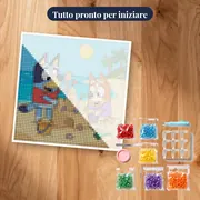 Bluey e Bingo costruiscono un castello di sabbia – kit pronto per iniziare