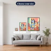 Bluey and Bingo Bedtime Story – available sizes