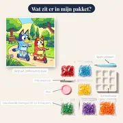 Bluey en Bingo op step in het park – inhoud van het pakket