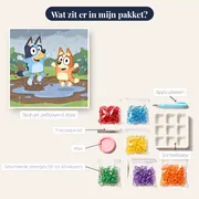 Bluey en Bingo springen in modderplassen – inhoud van het pakket