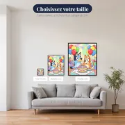 Fête d'anniversaire de Bluey et Bingo – tailles disponibles