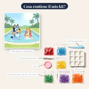 Bluey e Bingo giocano in piscina – contenuto del kit