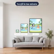 Bluey e Bingo giocano in piscina – misure disponibili